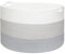 Ajiteogy XXXL Large Laundry Basket, D55 x H35cm Woven Blanket Basket 88L, Cotton Rope Storage Basket for Living Room,Toys, Towels, Pillows, Clothes