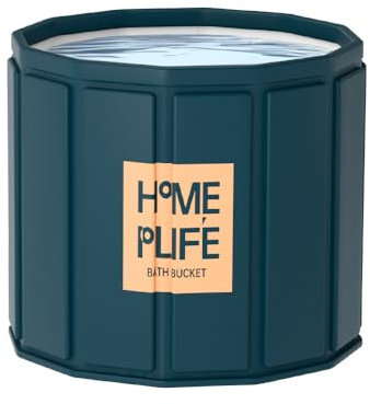 Faltbare Badewanne für Dusche, Freistehende Badewanne für Heißes Bad und Eisbad, Eisbadewanne für Erwachsene (80 x 65 cm)