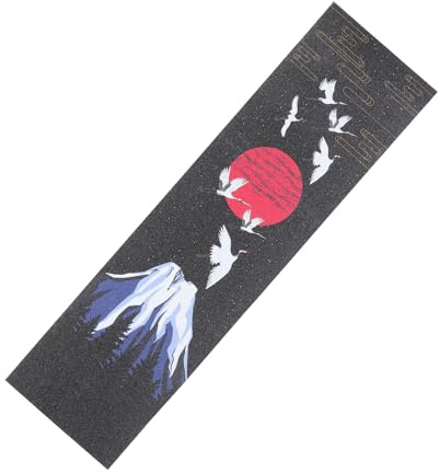 HOMOBABE Griptape Skateboard aus Schleifpapier Dekorativer Skateboard Aufkleber für Selbstgemacht Dekoration Leicht zu Montieren und Entfernen