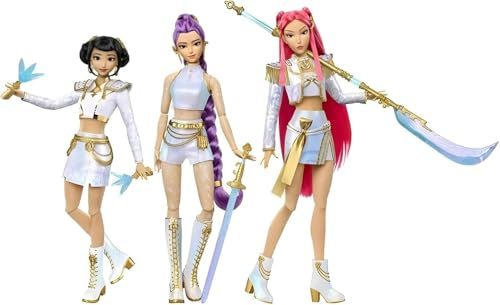 Set Demone K Pop - Bambole Demone K Pop con articolazioni mobili, abiti intercambiabili e altro ancora, per fan e bambini dai 6 anni in su (3pcs（A+B+C)
