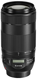 Canon Cameras US EF 70-300 is II USM 70-300mm f/4-5.6 Fixed Zoom Camera Lens, Black (0571C005)