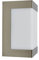 Lindby Edelstahl Wandlampe aussen, Wandleuchte außen spritzwassergeschützt IP44 1x 6,5W LED Außenleuchte Aussenwandleuchte