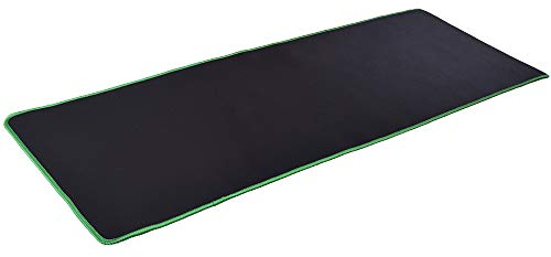 XMONKEY Gaming-Mauspad, großes rutschfestes Mauspad mit genähten Kanten für Laptop, PC, Gaming, Schreibtischunterlage, Größe: 80 x 30 cm, Grün