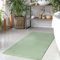 Badteppich Jade-Gr?n - 120x170 cm Einfarbig - Badematte rutschfest, waschbar, weich, saugfähig, schnelltrocknend - Badvorleger Hochflor Soft Touch Badezimmer