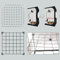 POTLAB® Fortschrittliches Scrog Netz, 3 x 3, flexibel, elastisch, Rankgitter, Pflanzenstütz-Set mit Stangen, verhindert das Einsaugen von Zeltwänden, für Wachstumszelt, 7,6 x 7,6 cm