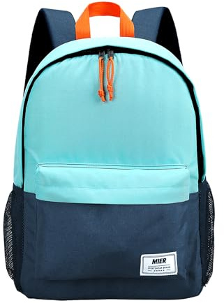MIER Insulated Backpack Cooler Small Leakproof Lunch Back Pack with Coolers Lightweight Cute Lunch Bag for Women Men to Work, Picnics, Camping, Park Day Trips, 15 L, Blue