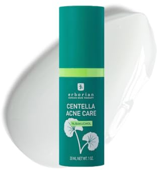 Erborian - Centella Acne Care - Beruhigendes Feuchtigkeitsfluid - Akne-Experte und Anti-Pickel-Pflege angereichert mit Centella Asiatica und Bakuchiol - 30 ml - Koreanische Kosmetik
