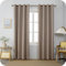 GIRASOLE HOME Coppia Tende Barbados Termiche 100% Oscuranti 2 Pannelli da 140x300cm con Occhielli, Marroncino