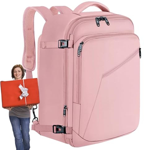 Holdes ryggsäck för flygresor, 40 L extra stor expanderbar vattentät reseryggsäck, extra stor expanderbar vandringsryggsäck för män och kvinnor, vandring över natten