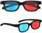 HAICN 2Pcs 3D Glasses Portable Red and Blue 3D Glasses View 3d Print Magazines Comic Books Anaglyph Photos for Home Cinema Theater TV Game