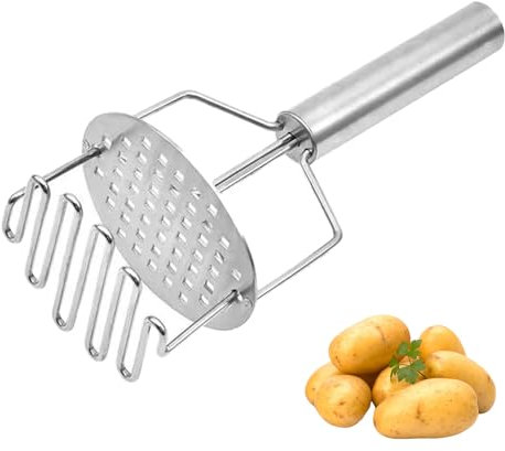 CTForest Schiacciapatate, Schiacciapatate in acciaio inox, Schiacciapatate in Inossidabile, per patate, frutta e verdura, il regalo perfetto lavabile in lavastoviglie