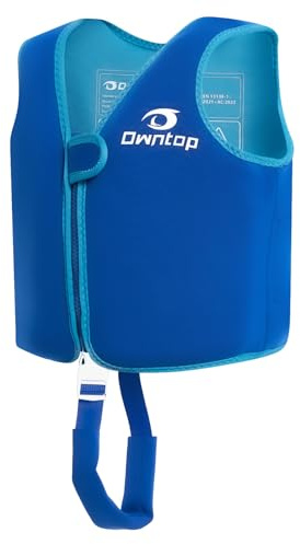 Owntop Gilet da Nuoto per Bambini - Giacca da Nuoto con Braghetta Regolabile | Giubbotto in Neoprene | Giubbotto Galleggiante Leggero | Per Bambini e Bambine 3-5 Anni
