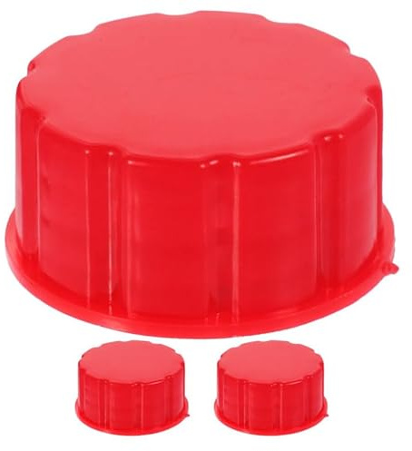 PAMINGONO Tappi per Tanica Carburante 3 Pezzi Filetto Grosso, Guarnizione in Gomma e Sigillo Ermetico per Prevenire Perdite, Compatibili Taniche Rosse