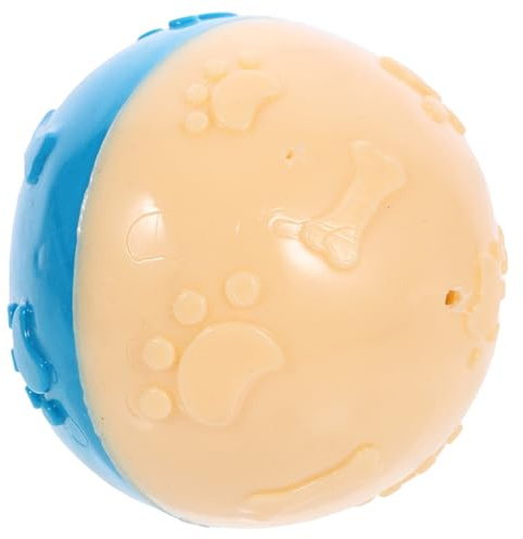 EPIGEIST Pelota de Juguete para Perros con Sonido Resistente Bola para Masticar Cachorros Pelota Dental Interactiva para Entrenamiento y Cuidado Oral