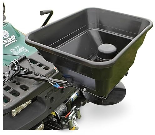 Guide Gear 12-Volt ATV/UTV Broadcast Spreader, 80-lbs Capacity, Lawn and Garden Seed Spreaders with Rain Cover