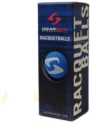 Gearbox Racquetball-Bälle, Blau, 3 Stück