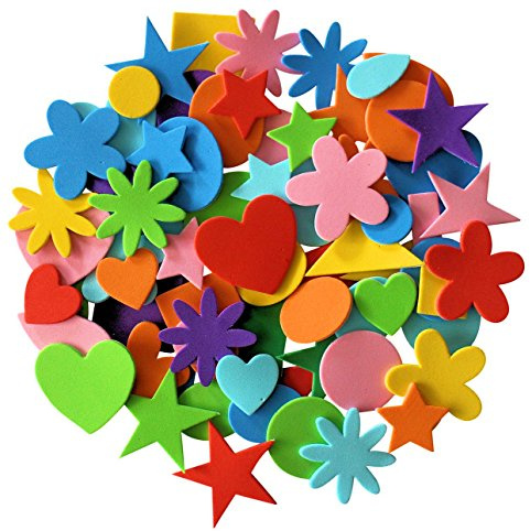 Foam Stickers for Children Crafts, Kids Craft Supplies, 180 Sticky Shapes | For Toddlers, Card Making, Collage Materials, Assorted Items, Bits & Pieces, Cut Outs, Accessories