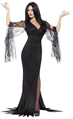 Smiffys Immortal Soul Costume, Black with Dress, Halloween Adult Fancy Dress, Vampire Dress Up Costumes
