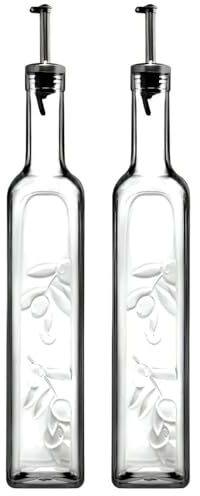 Pasabahce Homemade 2x ÖL & ESSIG 500 ml aus Hartglas spülmaschinenfest transparent