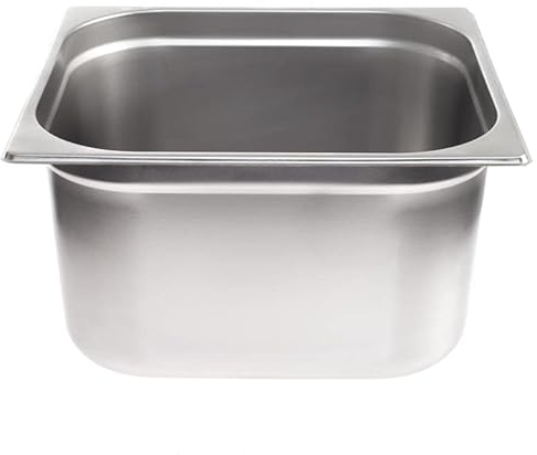 Allpax GN Behälter 2/3 Edelstahl - Höhe 200 mm - lebensmittelechter & hitzebeständiger Gastronormbehälter, zum Abtropfen oder als Gareinsatz im Chafing Dish