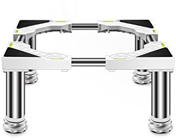 Anti-Skid Washing Machine Base Fridge Stand Multi-Functional Adjustable Base Washer and Dryer Stand Appliance Refrigerator Pedestal Stand with 4/8/12 Stainless Steel Feet,YiHYSj