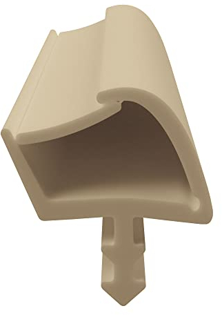 DIWARO.® Zimmertür-Dichtung ZT067 | weiß, beige und braun | 5 lfm für Zimmertüren und Innentüren (beige)