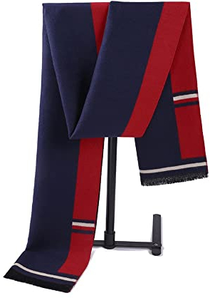 FRAHS Höst och vinter Brittisk herrhalsduk, koreansk imitation kashmir kashmirscarf herr (Color : B, Size : 180 * 32CM)