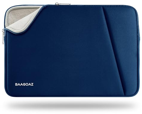 BAAGOAZ 14 Pulgadas Funda Protectora Funda Portatil para 14 Ordenador Portátil PC Laptop Chromebook Ultrabook Netbook Notebook Computer, Azul Marino