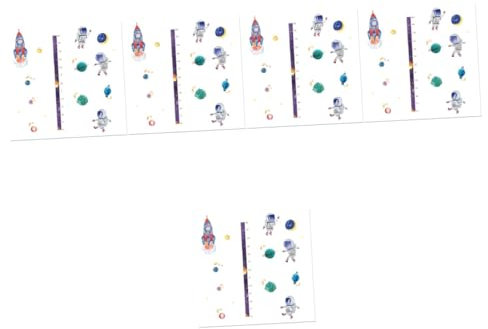 JOINPAYA 5 Sätze wandtattoo höhenlineal Weltraumaufkleber Wandbehang-Lineal für Wachstumsdiagramme bescherung weihnachten geldgeschenke weihnachten Wachstum Diagramm Höhe Wandkarte PVC
