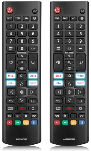 (Pack of 2) Universal Remote Control for All LG UHD OLED EVO QHD QNED NanoCell 4K 8K Smart TV Magic Remote Replacement AKB75855501 AN-MR20GA MR21GA MR22GN MR23GA AKB76040301 AKB75095308 AKB76037605