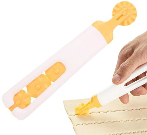 Roulette à pâtisserie 4 en 1 pour raviolis - Outil de séparation pour pâtes, biscuits, nouilles