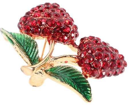 DEARMAMY Épingles Décoratives Pour Femmes Broche Vintage Forme De Fraise Épingles Pour Sacs Et Vêtements Broches De Sûreté Ornées