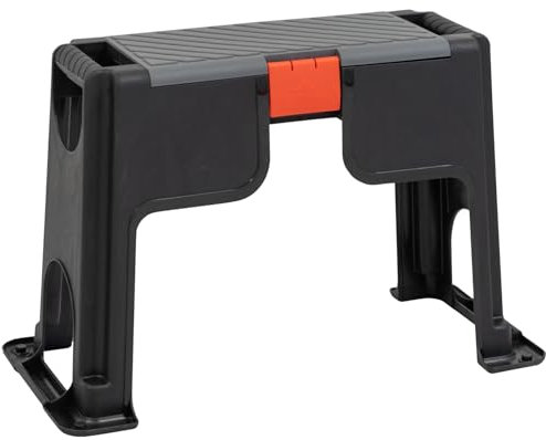 Woodside 3-in-1 Garden Kneeler Seat – Seat, Step & Kneeling Pad | Lightweight & Sturdy | 150kg Max Load, Portable Outdoor/Indoor Kneeler Stool