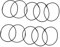 Gatuida 10 Pezzi Elastici per Microfono Ricambio Gomma per Antivibrazioni Microfoni Condensatore Facile Installazione e Assorbimento Urti