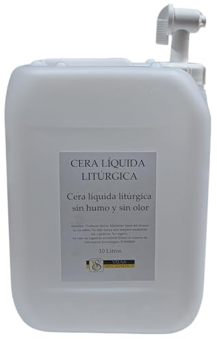 Parafina Líquida 10 Litros con Grifo, para Quinqués, Antorchas, Lámparas de Aceite, Velas