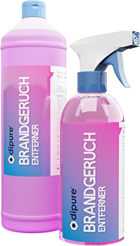 dipure Brandgeruch-Entferner - Mittel gegen Brandgeruch (Geruchsentferner/Geruchskiller/Geruchsneutralisierer gegen Brand-, Rauch-, Qualm-, Ruß-Geruch) Mit Mikroorganismen