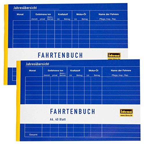 Idena Fahrtenbuch A6 (2er Pack)