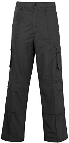 MyShoeStore Mens Gents Work Trousers Workwear Combat Pants Classic Bottoms Tough Stitched Work Knee Pad Trouser with Belt Loops & Pockets Pants Plus Big King Sizes 30-56(Cargo, 48/29)