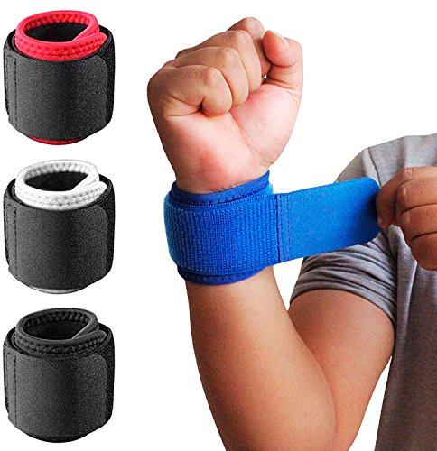 1 Paar Handgelenkbandagen mit verstellbarem Riemen zur Unterstützung und Stabilisierung beim Sport und Fitness Schwarz