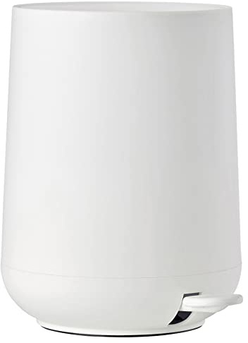 Zone Denmark Nova Pedal Bin, Cosmetic Bathroom Bin, Small Waste Bin for Bathroom, 3 Litre, Ø 20.5 cm, Height 23.5 cm, White