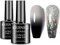 KRISNICE Color Changing Gel Nail Polish Gift Set White Black Glitter Mood Chameleon Soak Off UV LED Thermal Temperature Art Manicure Kit Varnish (KWB2-003)