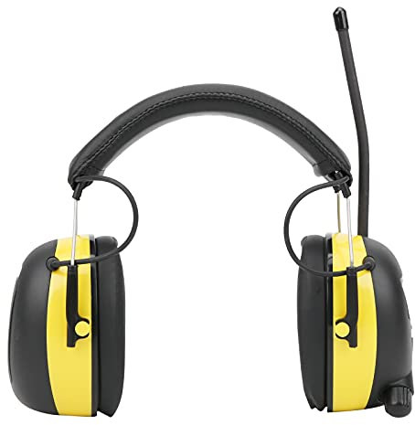 AM/FM/MP3 Radio Headphone with Digital Display, 30dB NRR Stereo Ear Protection Noise Reduction Ear Muffs, Hearing Protection Headphone Ear Defender for Mowing Lawn, Working, Snowblowing