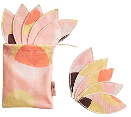 IMSEVIMSE Labia Pads, Pink Hoop, 10 Stück