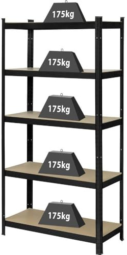 TOOLCRAFT KCT20CP Lagerhylla 175 kg (B x H x D) 90 x 1.8 x 40 cm Metall, Hårdpapp Antracit/svart Hårdfasplatta