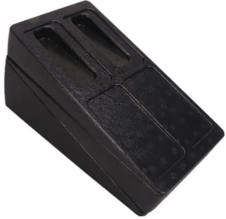 Dioche Slant Board für Wadendehnung - Wadenstretcher mit verstellbarem Neigungswinkel aus Aluminium und Kunststoff - Fußinversion für Fitness und Übungszwecke (Schwarz)