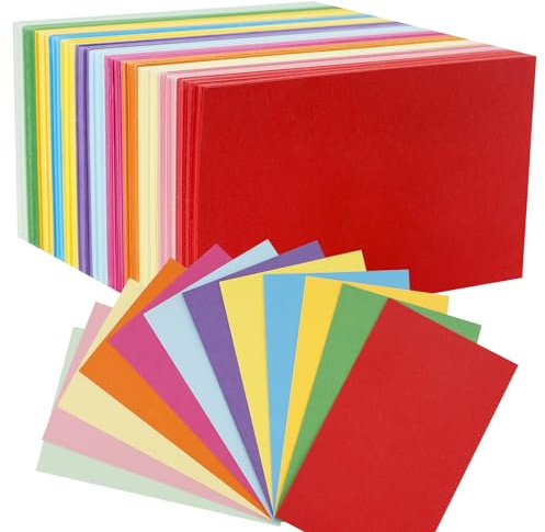 ELICNA 600pcs Tarjetas Estudio,Presentation Cards para Voltear Tarjetas de Estudio tarjetas Flash en Blanco