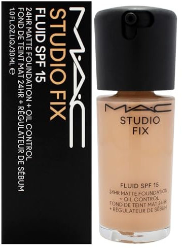 Studio Fix Fluid SPF 15 24Hr Matte Foundation Plus Oil Control - NC27 by MAC for Women - 1 oz Foundation