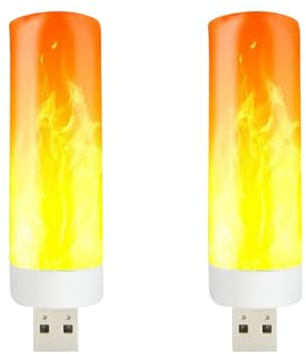 LED flameffekt - USB-uppladdningsbar LED-flamlampa, flimrande flameffekt