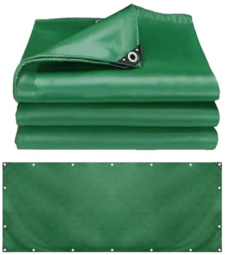 Lona Impermeable Exterior 2.5x29 m 500g/m² Lona Remolque Lona Piscina con Ojales Funda Protectora para Techo, Barco, Muebles, Jardín, Piscina, Coche LXX94W, Verde
