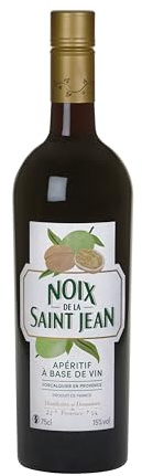 NOIX DE LA SAINT JEAN - Distilleries et Domaines de Provence - Apéritif à base de vin rouge - Notes d'épices et de noix concassées - 15° d'alcool - 75cl